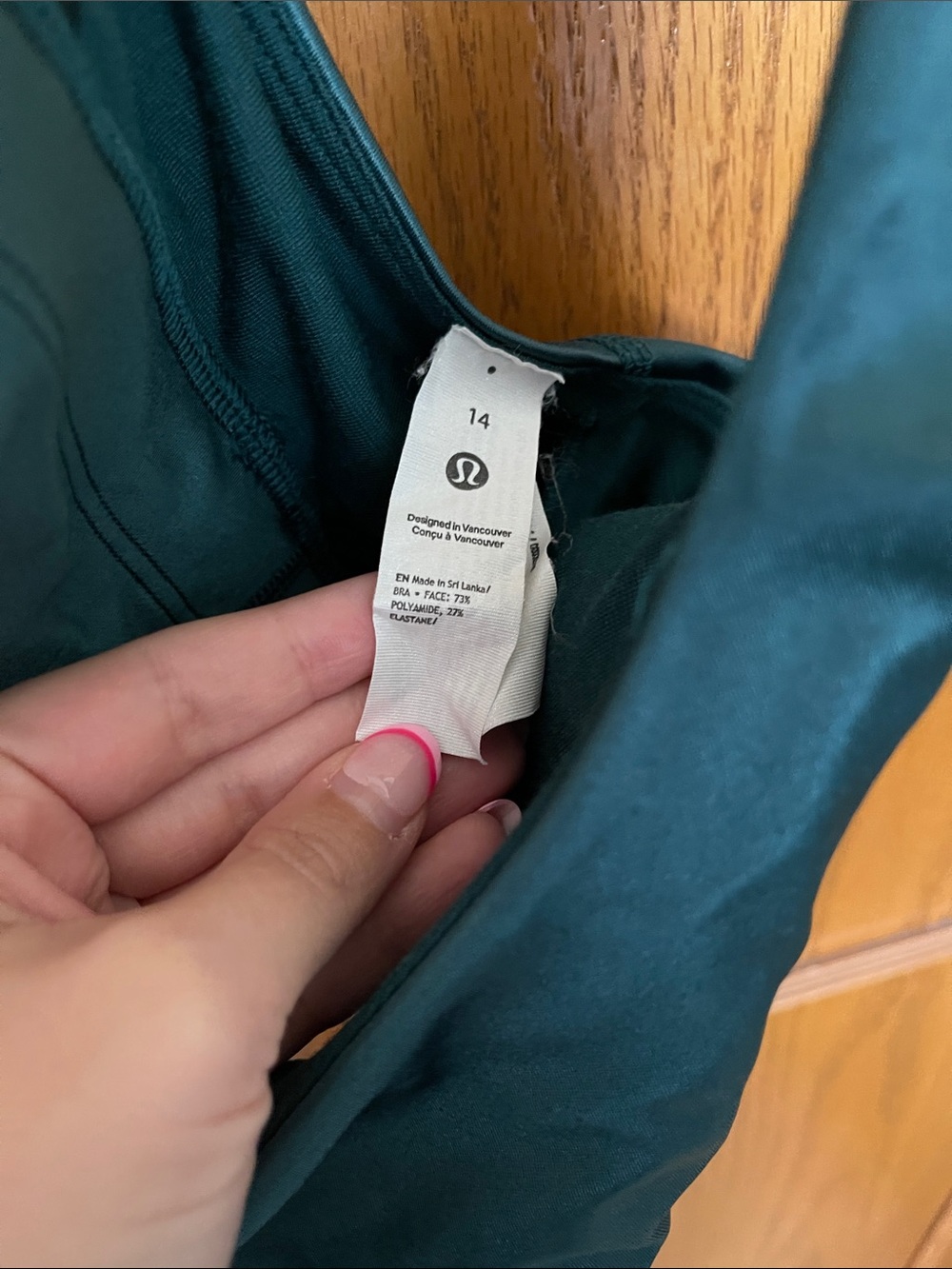 lululemon athletica Deep Teal Shine Crossback Sports Bra - Picture 3 of 4